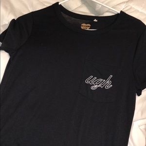 Black Basic Ugh Tee